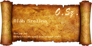 Oláh Szelina névjegykártya